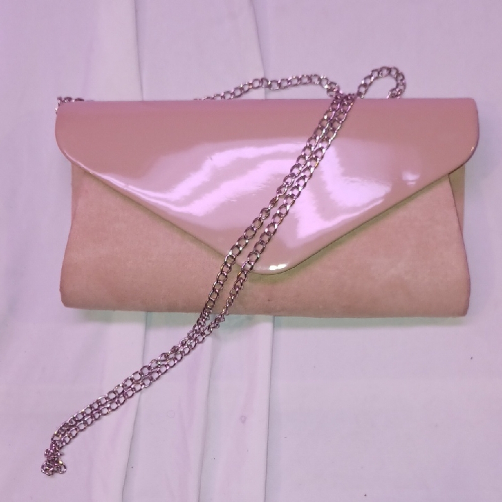Elegant Tan Clutch Shoulder Bag